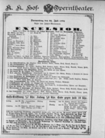 Theaterzettel (Oper und Burgtheater in Wien) 18920721 Seite: 1
