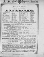 Theaterzettel (Oper und Burgtheater in Wien) 18920726 Seite: 1