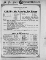 Theaterzettel (Oper und Burgtheater in Wien) 18920730 Seite: 1