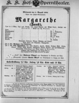 Theaterzettel (Oper und Burgtheater in Wien) 18920803 Seite: 1