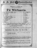 Theaterzettel (Oper und Burgtheater in Wien) 18920813 Seite: 1