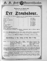 Theaterzettel (Oper und Burgtheater in Wien) 18920816 Seite: 1