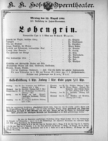 Theaterzettel (Oper und Burgtheater in Wien) 18920822 Seite: 1