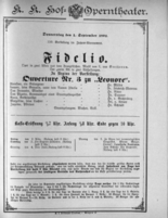 Theaterzettel (Oper und Burgtheater in Wien) 18920901 Seite: 1