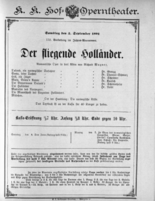Theaterzettel (Oper und Burgtheater in Wien) 18920903 Seite: 1