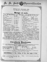 Theaterzettel (Oper und Burgtheater in Wien) 18920909 Seite: 1