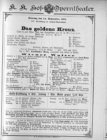 Theaterzettel (Oper und Burgtheater in Wien) 18920913 Seite: 1