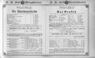 Theaterzettel (Oper und Burgtheater in Wien) 18921008 Seite: 1