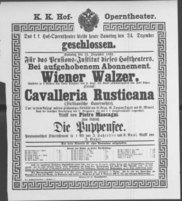 Theaterzettel (Oper und Burgtheater in Wien) 18921224 Seite: 1