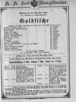 Theaterzettel (Oper und Burgtheater in Wien) 18921226 Seite: 1