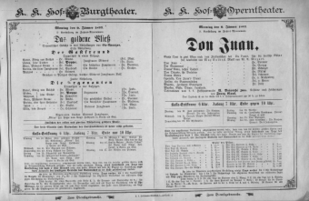 Theaterzettel (Oper und Burgtheater in Wien) 18930109 Seite: 2