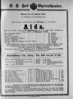 Theaterzettel (Oper und Burgtheater in Wien) 18930124 Seite: 1