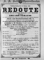 Theaterzettel (Oper und Burgtheater in Wien) 18930212 Seite: 1