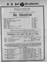 Theaterzettel (Oper und Burgtheater in Wien) 18930220 Seite: 1