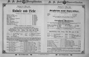 Theaterzettel (Oper und Burgtheater in Wien) 18930307 Seite: 1