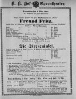 Theaterzettel (Oper und Burgtheater in Wien) 18930309 Seite: 1