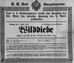 Theaterzettel (Oper und Burgtheater in Wien) 18930326 Seite: 2