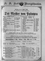 Theaterzettel (Oper und Burgtheater in Wien) 18930602 Seite: 1