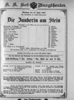 Theaterzettel (Oper und Burgtheater in Wien) 18930613 Seite: 1