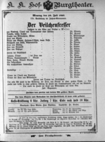 Theaterzettel (Oper und Burgtheater in Wien) 18930710 Seite: 1