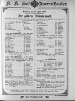 Theaterzettel (Oper und Burgtheater in Wien) 18930722 Seite: 1