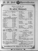 Theaterzettel (Oper und Burgtheater in Wien) 18930729 Seite: 1