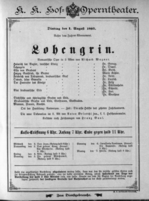 Theaterzettel (Oper und Burgtheater in Wien) 18930801 Seite: 1
