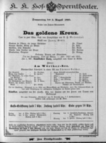Theaterzettel (Oper und Burgtheater in Wien) 18930803 Seite: 1