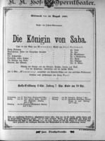Theaterzettel (Oper und Burgtheater in Wien) 18930816 Seite: 1