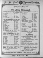 Theaterzettel (Oper und Burgtheater in Wien) 18930819 Seite: 1