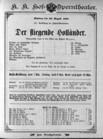 Theaterzettel (Oper und Burgtheater in Wien) 18930822 Seite: 1