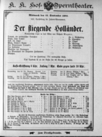 Theaterzettel (Oper und Burgtheater in Wien) 18930913 Seite: 1