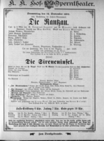 Theaterzettel (Oper und Burgtheater in Wien) 18930914 Seite: 1