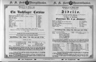 Theaterzettel (Oper und Burgtheater in Wien) 18931018 Seite: 1