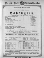 Theaterzettel (Oper und Burgtheater in Wien) 18931126 Seite: 1