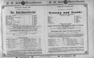 Theaterzettel (Oper und Burgtheater in Wien) 18931202 Seite: 1