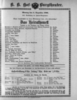 Theaterzettel (Oper und Burgtheater in Wien) 18931204 Seite: 1