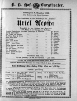 Theaterzettel (Oper und Burgtheater in Wien) 18931205 Seite: 1