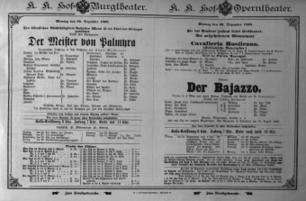 Theaterzettel (Oper und Burgtheater in Wien) 18931225 Seite: 1