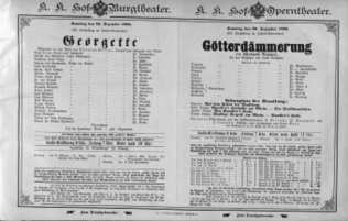 Theaterzettel (Oper und Burgtheater in Wien) 18931230 Seite: 1