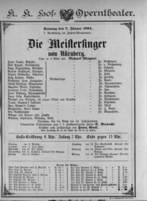 Theaterzettel (Oper und Burgtheater in Wien) 18940107 Seite: 1