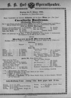 Theaterzettel (Oper und Burgtheater in Wien) 18940109 Seite: 1