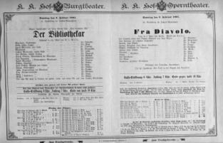 Theaterzettel (Oper und Burgtheater in Wien) 18940203 Seite: 1