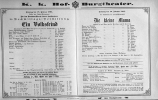 Theaterzettel (Oper und Burgtheater in Wien) 18940218 Seite: 2