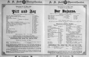 Theaterzettel (Oper und Burgtheater in Wien) 18940315 Seite: 1