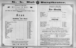 Theaterzettel (Oper und Burgtheater in Wien) 18940408 Seite: 2
