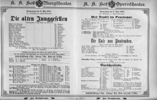 Theaterzettel (Oper und Burgtheater in Wien) 18940503 Seite: 1