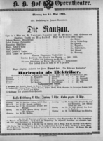 Theaterzettel (Oper und Burgtheater in Wien) 18940514 Seite: 1