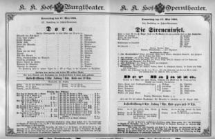 Theaterzettel (Oper und Burgtheater in Wien) 18940517 Seite: 1