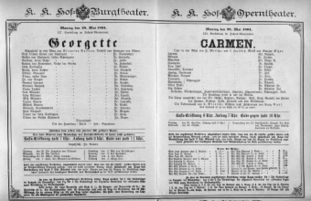 Theaterzettel (Oper und Burgtheater in Wien) 18940528 Seite: 1